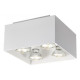 KUBO - 4x GU10 5W - aluminium - 2700K - 180mm x 180mm x 110mm - blanc mat