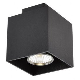 KUBO - 1x GU10 5W - aluminium - 2700K - 90mm x 90mm x 110mm - noir mat