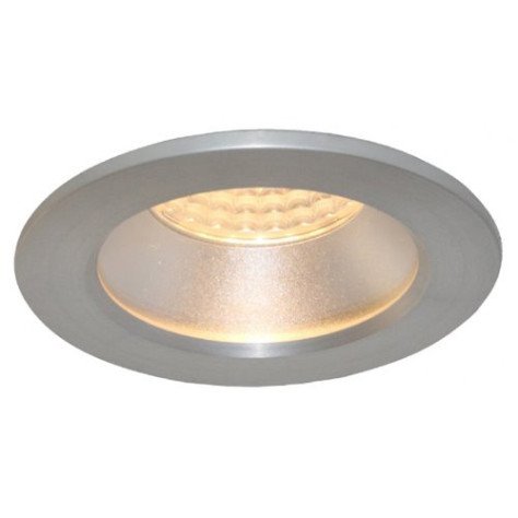 IMBER spot encastré - GU10 - alu / plexi - max 50W - 85mm x 25mm - alu brossé