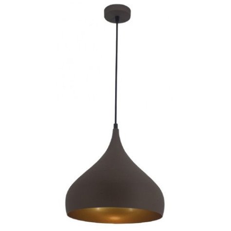 RONIN - 1x E27 - acier - max 60W - dia 320mm x 1525mm - brun mat / or