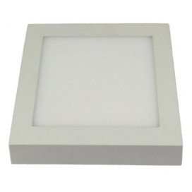 FLUKE carré - 12W - acier / plexi - 960lm - 175mm x 175mm x 35mm - blanc mat