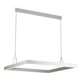 PURE pendel carré - 42W - alu - 2520lm - 3000K - 904/904mm x 2500mm - blanc mat