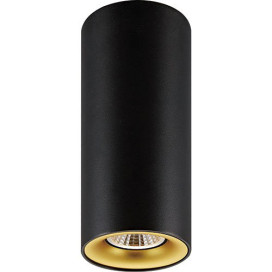 ZOLAN - 1x GU10 - alu - 5W - 400lm - 2700K - dia 74,5mm x 180mm - noir