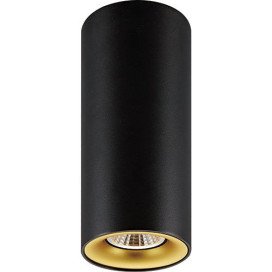 ZOLAN - 1x GU10 - alu - 5W - 400lm - 2700K - dia 74,5mm x 180mm - noir