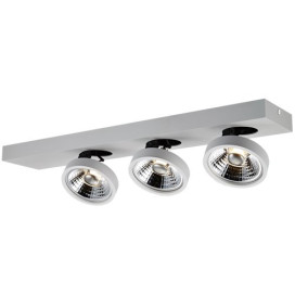 AEON - 3x AR111 12W - 30° - alu - 2700K - 120mm x 580mm x 140mm - blanc mat