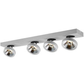 AEON - 4x AR111 12W - 30° - alu - 2700K - 120mm x 720mm x 140mm - blanc mat