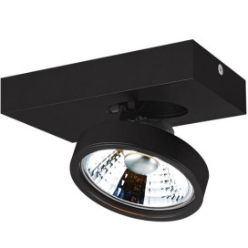 AEON - 1x AR111 12W - 30° - alu - 2700K - 120mm x 200mm x 140mm - noir mat