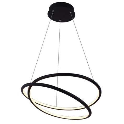 BOA pendule - SMD Led - 47W - alu / plexi - 3000K - 1645lm - dimmable - noir