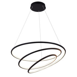 BOA pendule - SMD Led - 88W - alu / plexi - 3000K - 3080lm - dimmable - noir