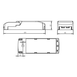 AR111 driver - 12W - DC20-40V 300mA - triac dimmable - pour 8202704 et 8202705