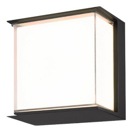 ASLAN mural - 9W - alu - 3000K - 540lm - 130mm x 135mm x 60mm - IP65 - noir