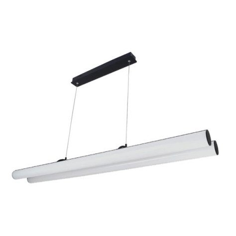 RORY pendule - 2x 24W - 3000K - 3290lm - 1170mm x 65mm x 1500mm - dimmable- noir
