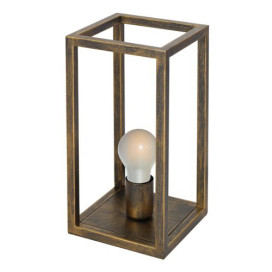 KAGO lampe de table - 1x E27 - acier - max 60W - 200mm x 200mm x 405mm - rouille