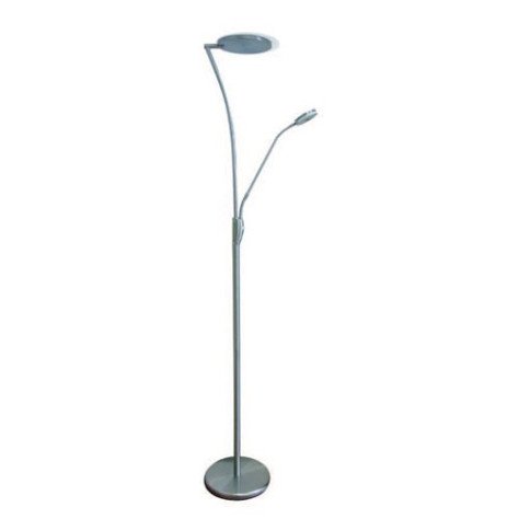 CALES staanlamp - 30W + 5W - alu - 3000K - 285mm x 1830mm - chromé / satin