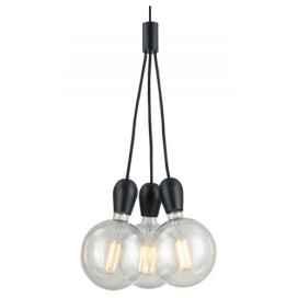 KOBAR - 3x E27 - max 60W - dia 340mm x 2100mm - noir / noir