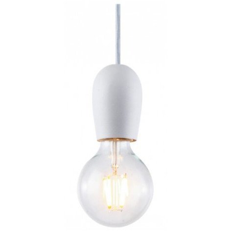 KOBAR - 1x E27 - max 60W - dia 100mm x 3000mm - blanc / blanc