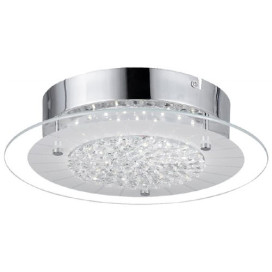 KARAL rond - 18W - 1620lm - 3000K - dia 360mm x 70mm - inox / verre