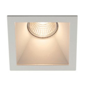 TETIZ Square encastré - GU10 - alu/ plexi - max 50W - 84mm x 84mm x 45mm - blanc