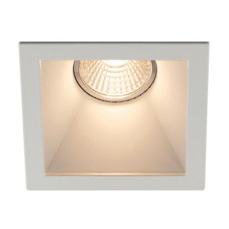 TETIZ Square encastré - GU10 - alu/ plexi - max 50W - 84mm x 84mm x 45mm - blanc