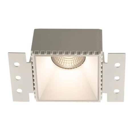 CASSO Square trimless - GU10 - alu / plexi - max 50W - 80mm x 75mm x 55mm- blanc