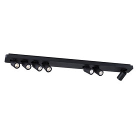NYSIT - 7x GU10 4,5W - acier - 2800K - 1135mm x 120mm x 120mm - noir/ noir/ noir