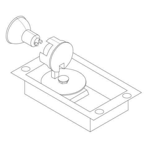 NYSIT Base 1L - base pour version à 1 spot - noir
