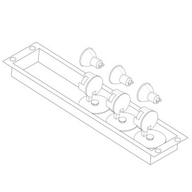 NYSIT Base 3L - base pour version à 3 spots - noir