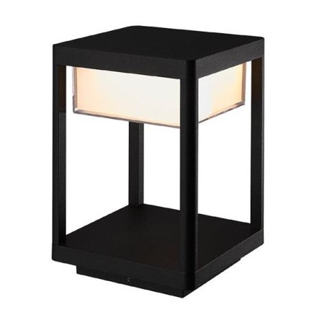 NERES socle - 9W - 3000K - 1100lm - 180mm x 180mm x 230mm - IP65 - noir