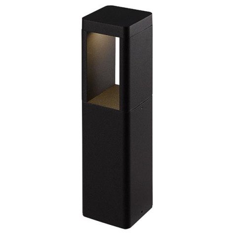 TUVA 2 socle - 7W - acier - 3000K - 85mm x 85mm x 350mm - IP65 - noir
