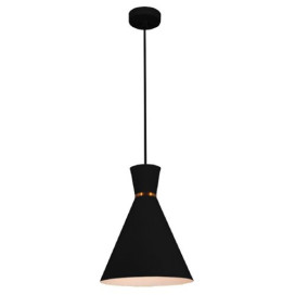 KONO pendule - E27 - max 60W - acier - dia 250mm x 1545mm - noir / blanc