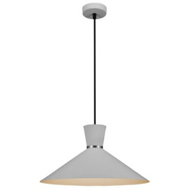 KONO pendule - E27 - max 60W - acier - dia 395mm x 1440mm - blanc / blanc