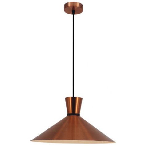 KONO pendule - E27 - max 60W - acier - dia 395mm x 1440mm - cuivre / blanc