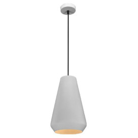 KONO pendule - E27 - max 60W - acier - dia 200mm x 1555mm - blanc / blanc