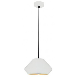 KONO pendule - E27 - max 60W - acier - dia 240mm x 1377mm - blanc / blanc
