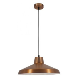KANGA pendule - E27 - max 60W - acier - dia 400mm x 1410mm - cuivre / blanc