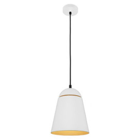 AZAR pendule - E27 - max 60W - acier - dia 200mm x 1505mm - blanc / blanc