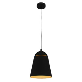 AZAR pendule - E27 - max 60W - acier - dia 200mm x 1505mm - noir / blanc