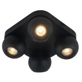 TRITON 4L carré, GU10 (excl) noir