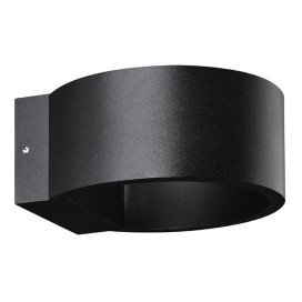 DAMIR mural - 6W - alu - 3000K - 540lm - 130mm x 135mm x 60mm - IP65 - noir mat