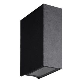 BAKU mural - 2x 3W - alu - 3000K - 93mm x 44mm x 650mm - IP65 - noir mat