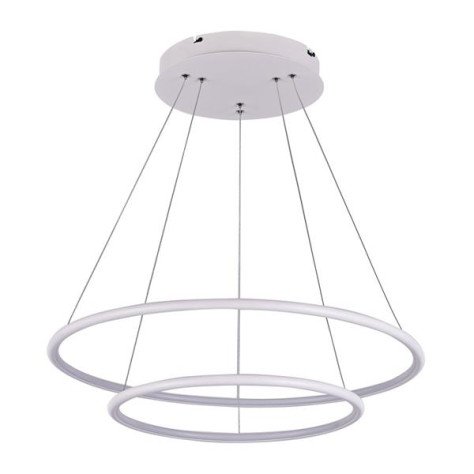 ANNU pendule 2 anneaux - SMD Led - 53W - alu / plexi - 3000K - dimmable - blanc