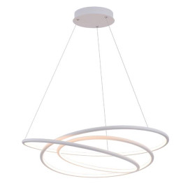 BOA pendule - SMD Led - 88W - alu / plexi - 3000K - 3080lm - dimmable - blanc