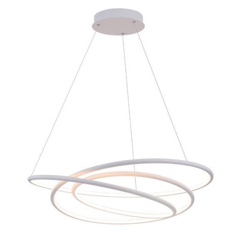 BOA pendule - SMD Led - 88W - alu / plexi - 3000K - 3080lm - dimmable - blanc