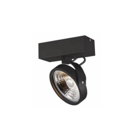 PULSE - 1x AR111 12W - 30° - alu - 2700K - 146mm x 62mm x 182mm - noir