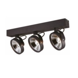 PULSE - 3x AR111 12W - 30° - alu - 2700K - 146mm x 62mm x 182mm - noir