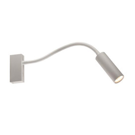 Lopal mural - 1x 4W AC COB LED - 2700K - 1x 360lm - dim - blanc - interrupteur