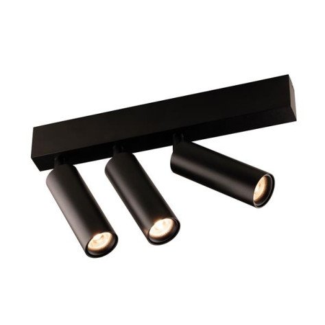 Lopal spot - 3x 4W AC COB LED - 2700K - 3x 360lm - dimmable - noir