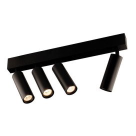 Lopal spot - 4x 4W AC COB LED - 2700K - 4x 360lm - dimmable - noir