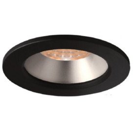 IMBER spot encastré - GU10 - alu / plexi - max 50W - 85mm x 25mm - noir