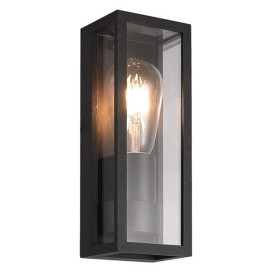 KELSO applique murale 1x E27 max 15W IP65 noir mat